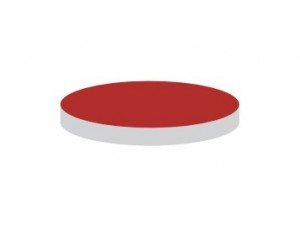 8mm Red PTFE/White Silicon Septa, 1.5mm Thick
