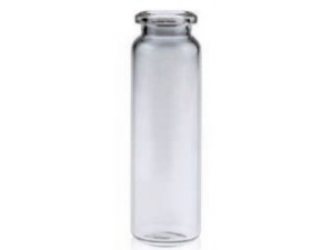 20mL Clear Glass, Rounded-flat Bottom, Short Neck, Crimp Headspace ND20 Vial