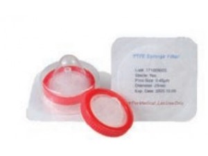 25mm PTFE Hydrophilic Syringe Filter 0.45µm